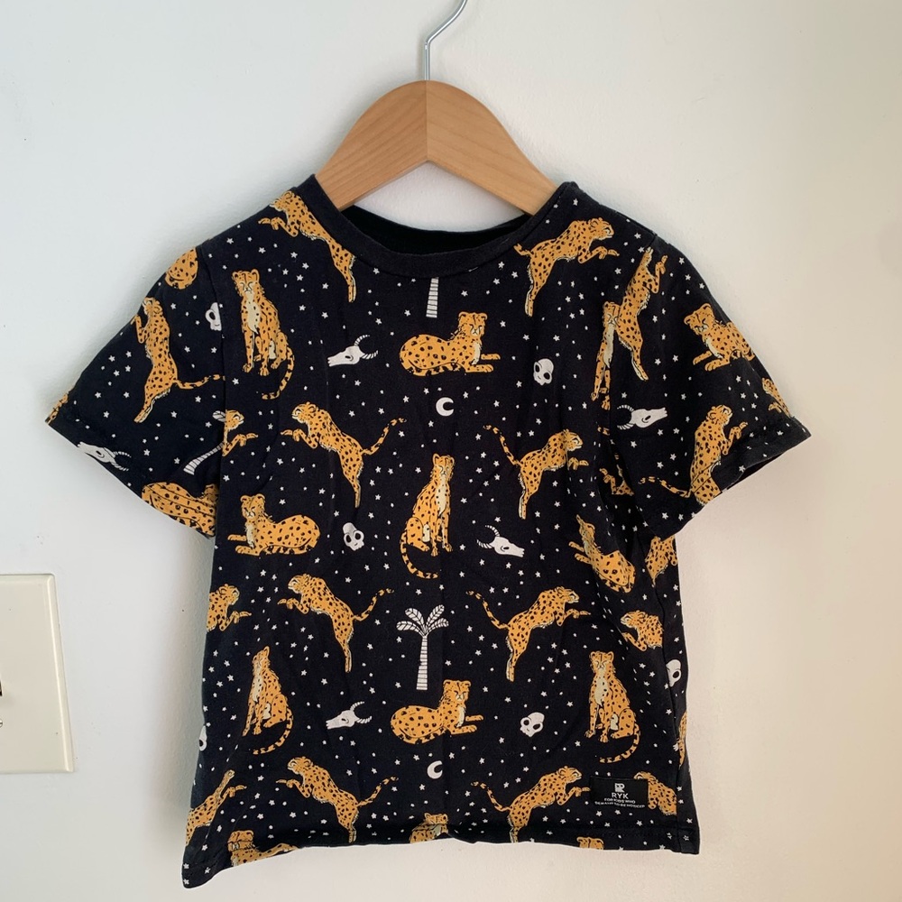 Rock Your Kid black leopard tee
